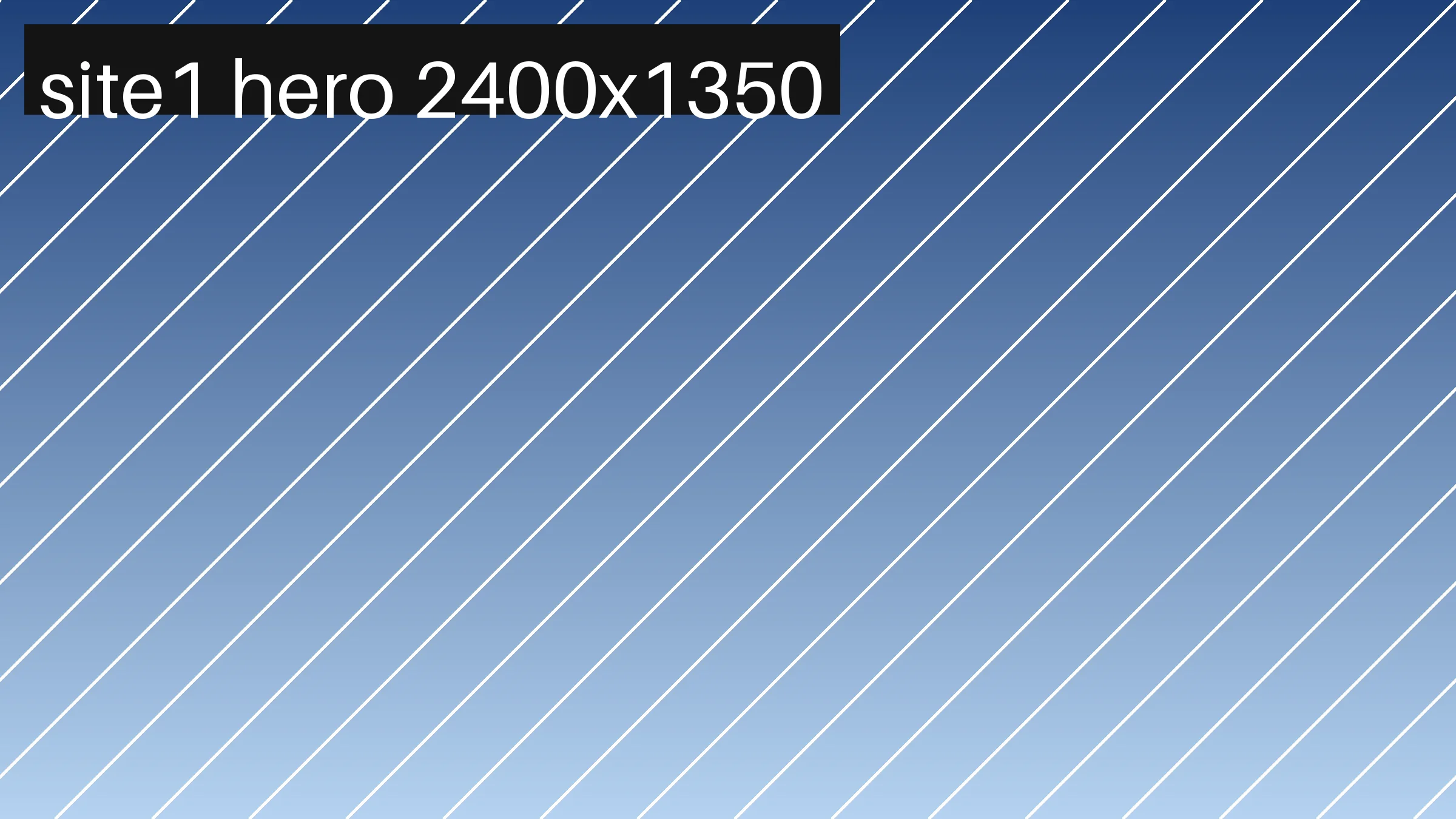 Test hero gradient with diagonal bands